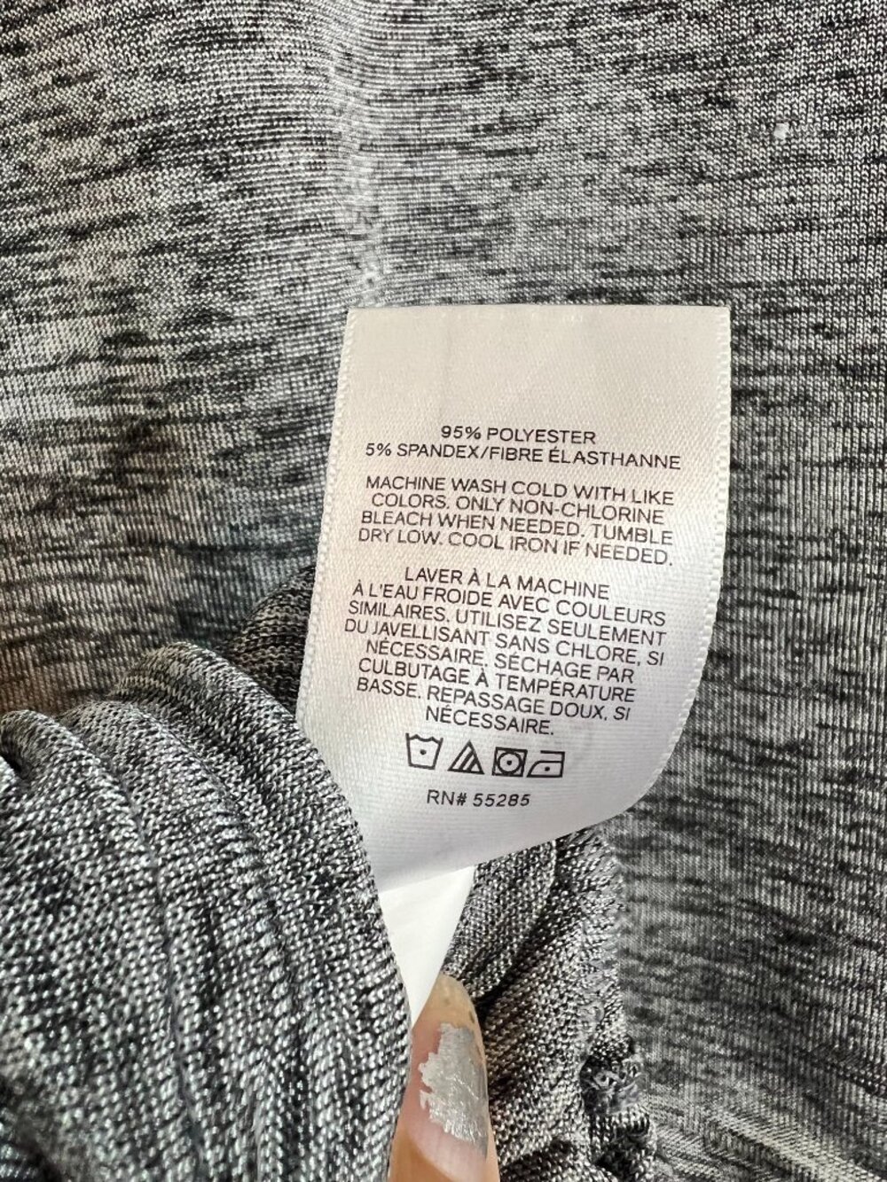 Express Gray Metallic Shimmer Sleeveless V-Neck Side Tie Tank Top M - Picture 6 of 7